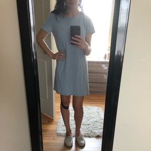 Baby blue t-shirt dress